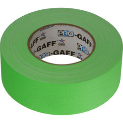 ProTapes 001UPCG250MFLGRNPro Gaffer Tape (2 x 50 yd Fluorescent Green)