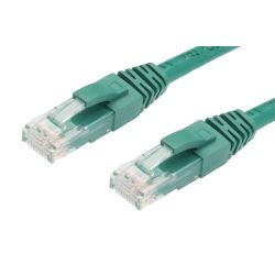 0.25m Cat 5E RJ45 - RJ45 Network Cable - Green