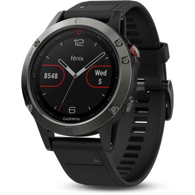 Garmin 010-01688-00fenix 5 Multi-Sport Training GPS Watch (Slate Gray Black Band)
