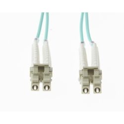 0.5m LC Flexi Boot - LC Flexi Boot OM4 Multimode Fibre Optic Duplex Patch Lead