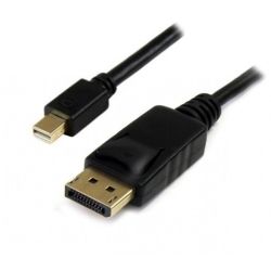 1.5m DisplayPort Male to Mini DisplayPort Male Cable - Black