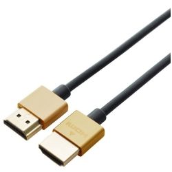 1M HDMI V2.0 High Speed with Ethernet: Ultra Thin Round Series M-M