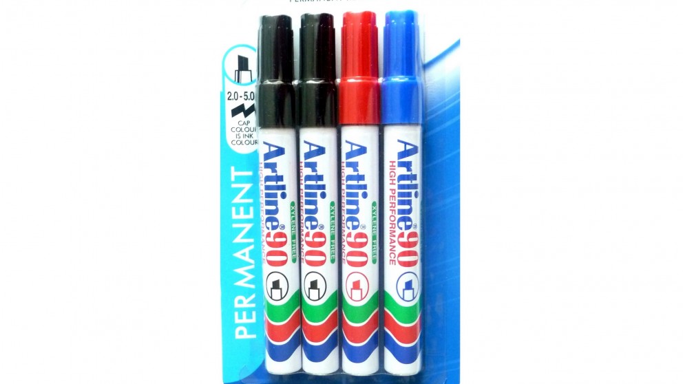 Artline 70 Permanent Markers 4 Pack