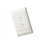 OMNI-BUS 2-BUTTON WALL SWITCH WHITE