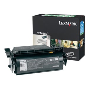 Lexmark 12A6865 High Yield Return Program Black Toner Cartridge (30K) - GENUINE