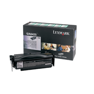 Lexmark 12A8425 High Yield Return Program Black Toner Cartridge (12K) - GENUINE