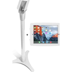 Secure Space Enclosure with Adjustable Foor Stand for iPad Pro 12.9in - White