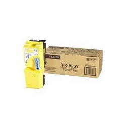 Kyocera 1T02HPAEU0 TK-820Y Yellow Toner Kit - GENUINE