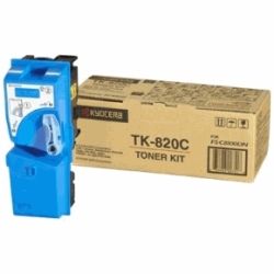 Kyocera 1T02HPCEU0 TK-820C Cyan Toner Kit (7K) - GENUINE