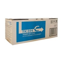 Kyocera 1T02KVCAS0 TK-594C Cyan Toner Kit (5K) - GENUINE