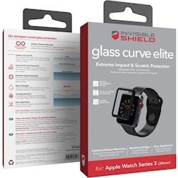 Mophie InvisibleShield Glass Curve Elite Apple Watch 38mm Series 3 Full Screen