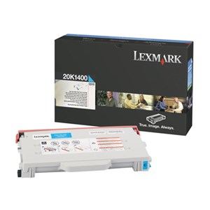 Lexmark 20K1400 High Yield Cyan Toner Cartridge (6.6K) - GENUINE