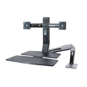 Workfit-A with Worksurface+ for Dual Monitors Sit Stand Workstation