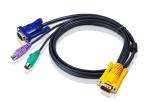 Aten 2L-5201P KVM Cable SPHD15M - PS2M, PS2M, HD15M 1m