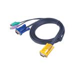 Aten KVM Cable SPHD15M - PS2M, PS2M, HD15M 1.8m