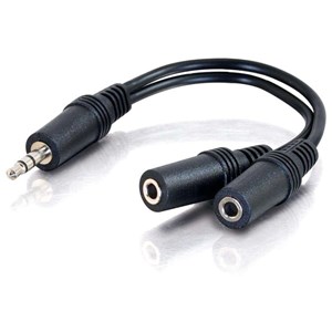 ALOGIC 3.5mm Stereo Audio (M) to 2 X 3.5mm Stereo Audio (F) Splitter Cable - (1) Male to (2) Female