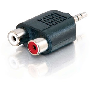 ALOGIC 3.5mm Stereo Audio to 2 X RCA Stereo ADAPTER - (1) Male to (2) Female