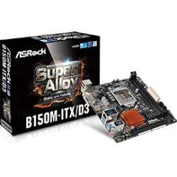 ASRock B150M-ITX/D3 LGA1151 Mini ITX 2 X DDR3 PCI E X1, Intel HD GRPAHICS, 5x SATA 1x mSATA
