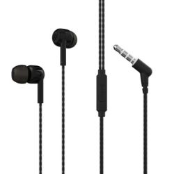 IFROGZ-WIRED EARBUD-AURORA-W/ MIC - BLK