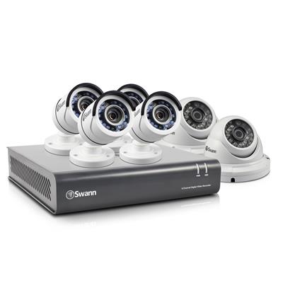 Swann DVR8-4550 8 Channel Home Security System with 6 Cameras