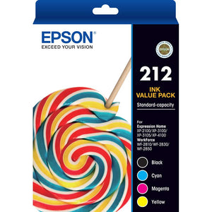 Epson 212 Ink Cartridge Value Pack (CMYK)