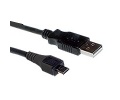 Cabac USB Micro B Male to USB Type A Male Cable 2m