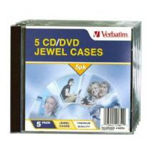 Verbatim CD/DVD Jewel Cases (5Pk)