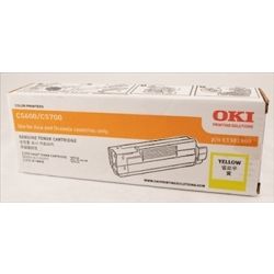 Oki 43381909 Yellow Toner Cartridge (2K) - GENUINE