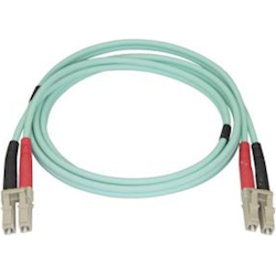 5m Aqua MM 50/125 OM4 Fiber Optic Cable