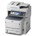 OKI MC780dfnfax Colour A4 40 - 40ppm (A4 spd) Network Duplex 530+100 sheet + offline stapler, fax, internal finsiher. Multi Function Printer