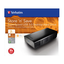 Verbatim 3.5 Store'n'Save Desktop Hard Drive USB 3.0 2TB