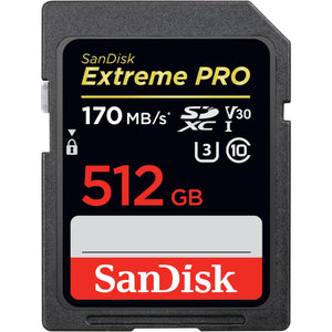 SanDisk Extreme Pro SDXC 512GB 170MB/s Memory Card