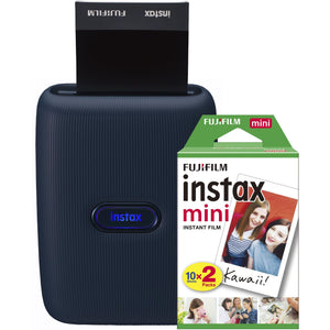 Fujifilm Instax mini Link Smartphone Printer with 20Pk Film (Dark Denim)