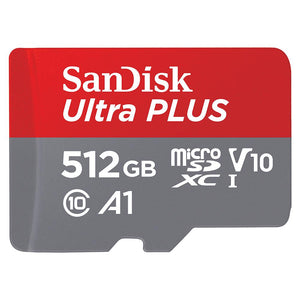 SanDisk Ultra Plus microSDXC 512GB 130MB/s Memory Card