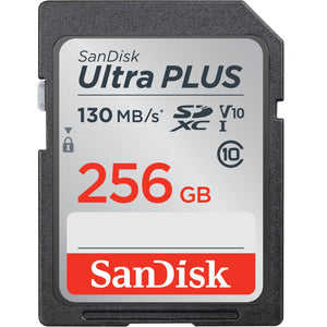 SanDisk Ultra Plus SDXC 256GB 130MB/s Memory Card