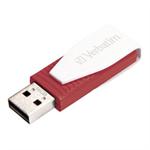 16GB FL Dr USB2 Store Go Swivel Cap Red