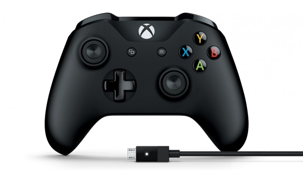 MICROSOFT XBOX ONE WIRED PC CONTROLLER USB WINDOWS, RETAIL BOX (BLACK)