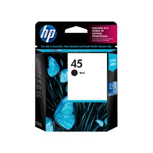 HP 51645AA No 45 Black Ink Cartridge - GENUINE