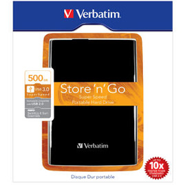 Verbatim Model Store 'n' Go Black 500 GB Portable Hard Drive