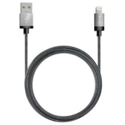Verbatim Metallic Charge & Sync Lightning Cable - Silver 120cm or 1.2M