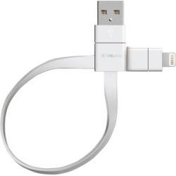 Verbatim Super Flexible Lightning Cable - White 20cm (LS)