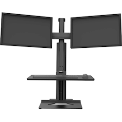 Maclocks Reach SIT-Stand Dual Monitor Ergonomic Workstation