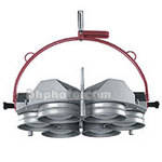 Mole-Richardson 7391Maxi Spacelite 6 Light Open Face Fixture - 7.2K (120-240V AC)