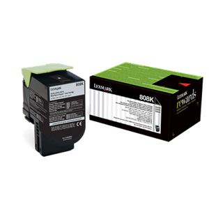 Lexmark 808K Black Toner - 1,000 pages