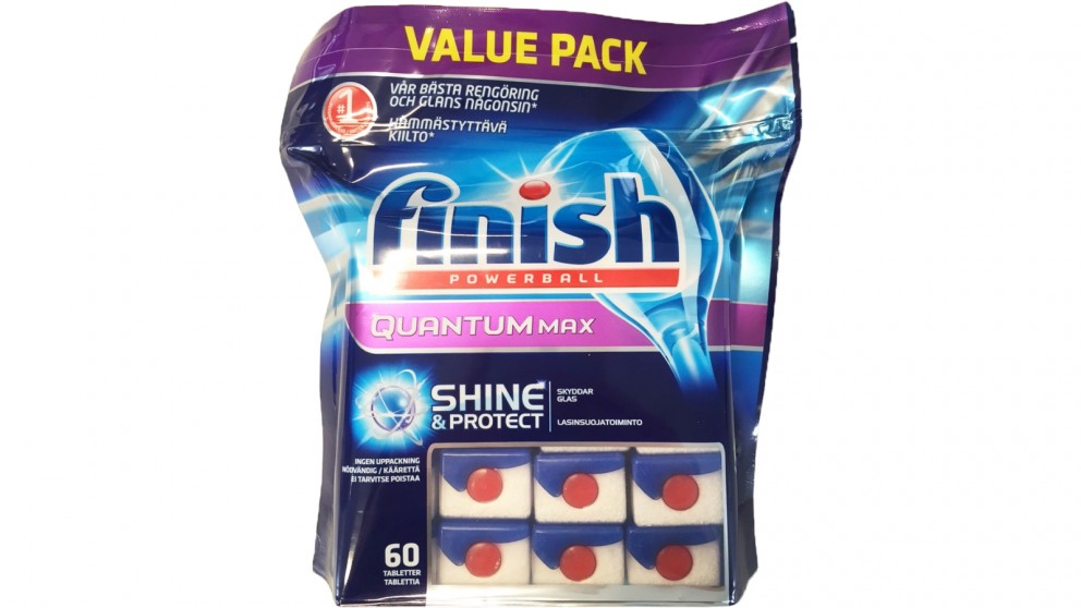 Finish Powerball Quantum Max 60 Pack Dishwashing Tablet
