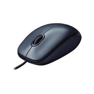 Logitech 910-001439, B100 Optical USB Mouse 800dpi for PC Laptop Mac Tux Full Size Comfort smooth mover, 3 Years, LOG MSE B100-BLACK