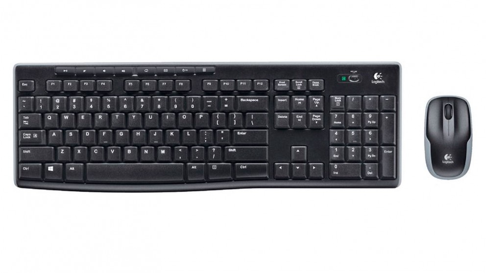 Logitech 920-006314, MK270R Wireless Keyboard and Mouse Combo, 2.4GHz Wireless Compact Long Battery Life 8 Shortcut keys, 3 Year Warranty, LOG KBD MK-270R