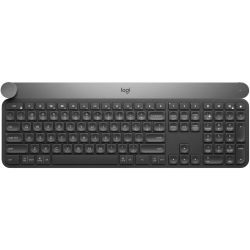 LOGITECH CRAFT ADVANCED KEYBOARD WITH CREATIVE INPUT DIAL-USB OR BLUETOOTH CONNECT 1YR WTY