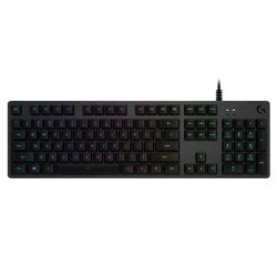 LOGITECH G512 CARBON RGB MECHANICAL GAMING KEYBOARD,USB PASSTHRU,BLACK LINEAR, 2YR WTY