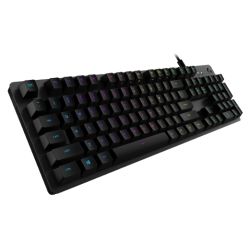 LOGITECH G512 CARBON RGB MECHANICAL GAMING KEYBOARD,USB PASSTHRU,BLACK TACTILE - 2 YR WTY